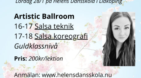 Workshop i Artistic Ballroom med Malin Gustavsson