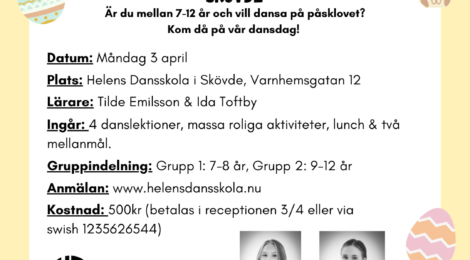 Påsklovsdans i Lidköping & Skövde