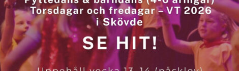 Info till pyttedans och barndans i Skövde